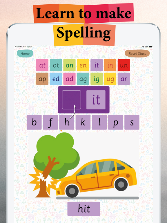 3 Letter CVC Words Formation iPad screenshot