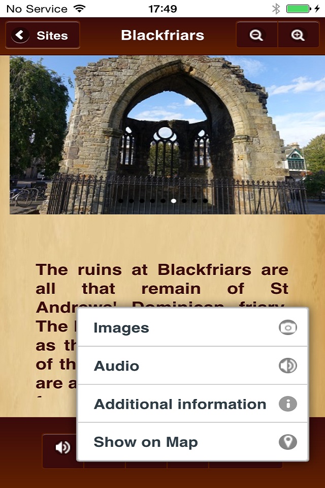 Mediaeval St Andrews App screenshot 3