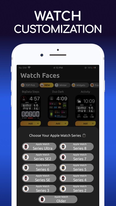 Watch Faces Gallery & Widgets Screenshot