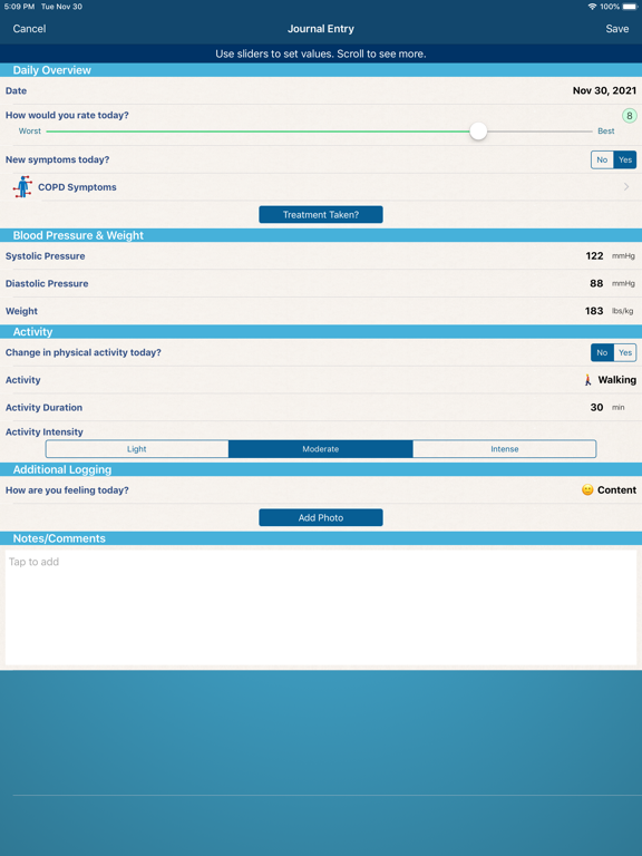 Screenshot #5 pour COPD Manager
