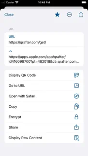 qrafter: qr code reader iphone screenshot 2