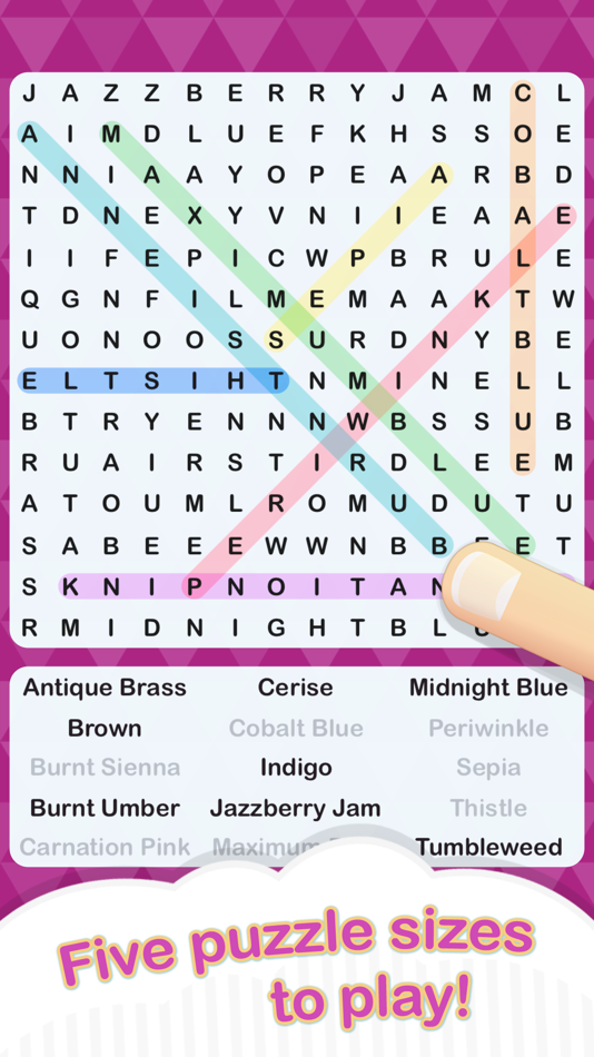 #2. Word Search + (iOS) 由: Sarah Pierce