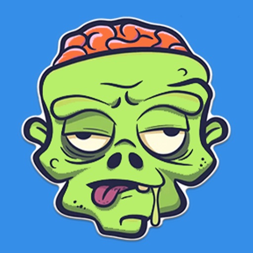 Zombie Emoji Stickers for text icon