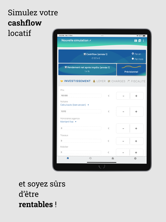 Screenshot #4 pour Cashflow Locatif (CapLens)