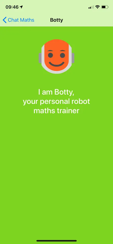 Maths Chat, my robot teacher