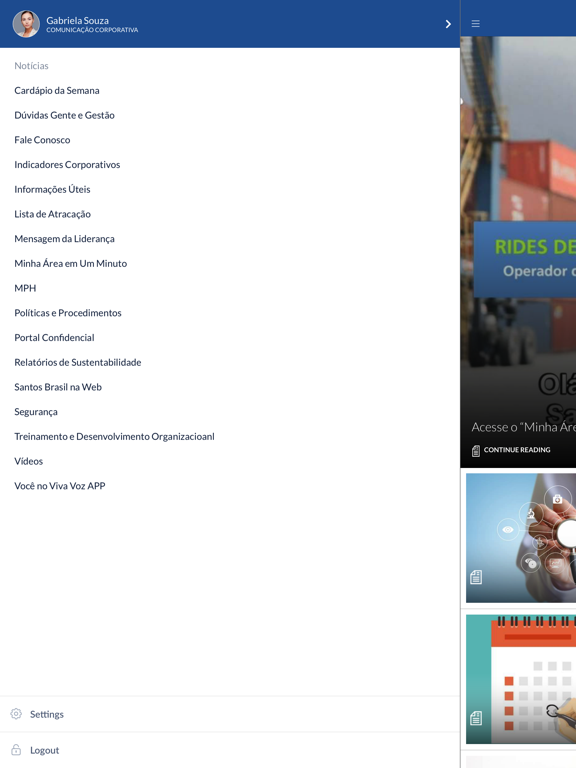 Screenshot #5 pour Santos Brasil - Viva Voz APP