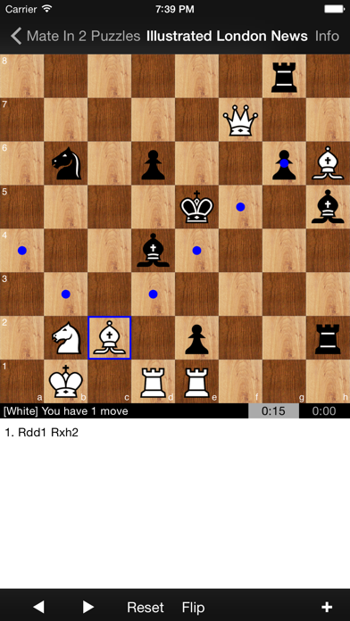 Screenshot #1 pour Mate in 2 Chess Puzzles