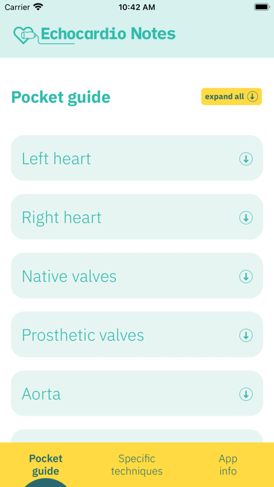 Echocardio Notes Screenshot