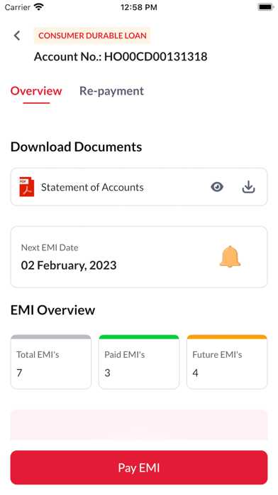 Mahindra Finance Consumer Loan Screenshot