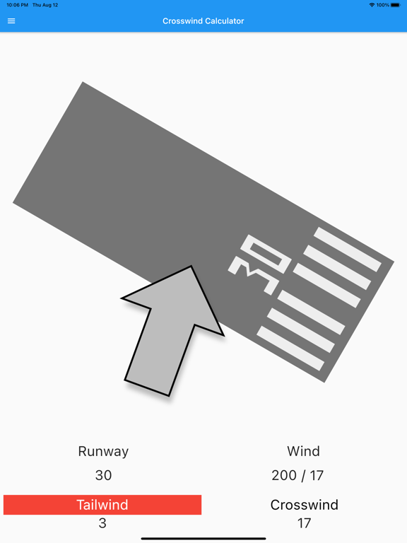 Screenshot #5 pour Crosswind Calculator