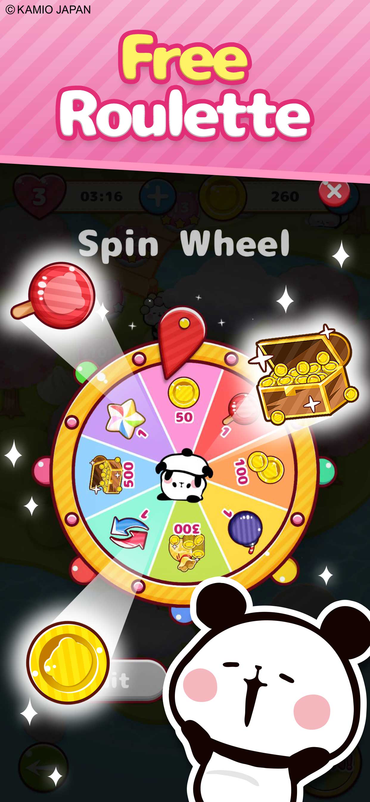 Match 3 Tours MOCHIMOCHI PANDA