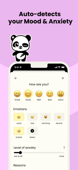 Game screenshot Mood Tracker - Earkick Panda hack