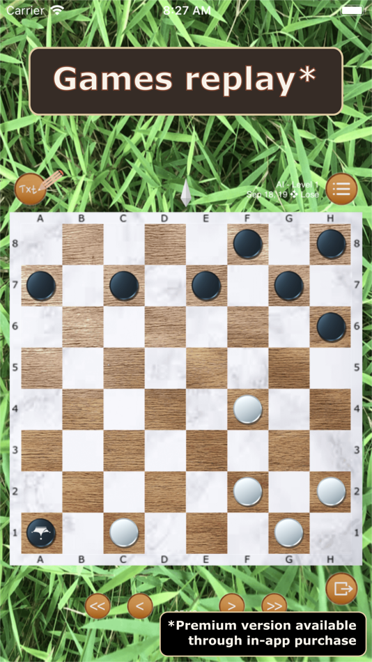 #8. Checkers game (macOS) By: Itchigoo