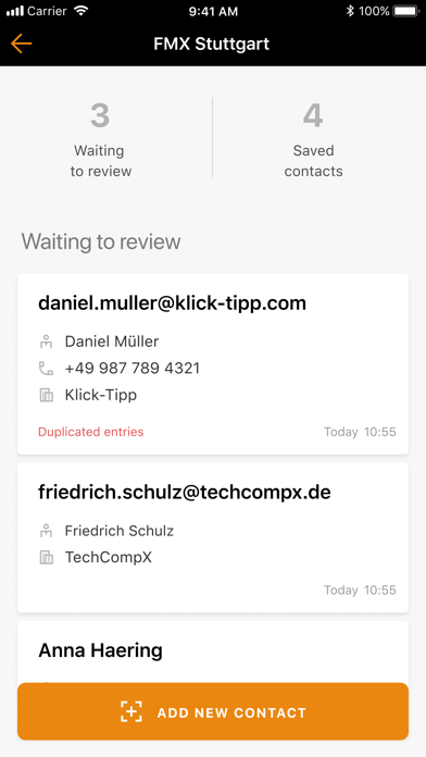 KlickTipp BCR Screenshot