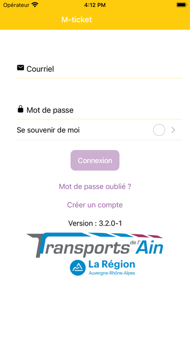 Screenshot #1 pour M-ticket Transports de l'Ain