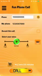 fun phone call - intcall iphone screenshot 4