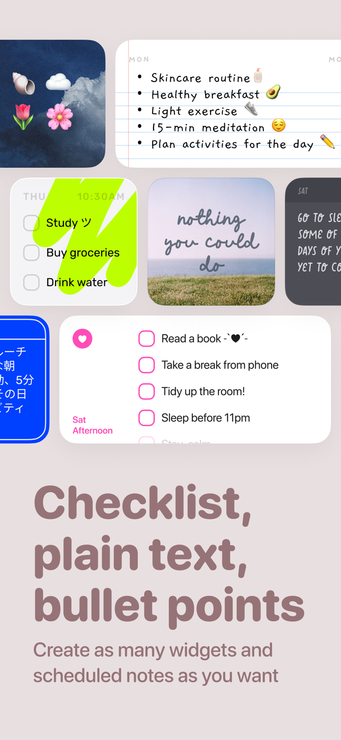 Widget Schedule and Rotate