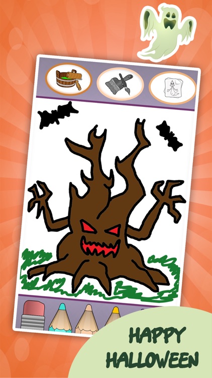 Coloring book : Draw Halloween screenshot-3