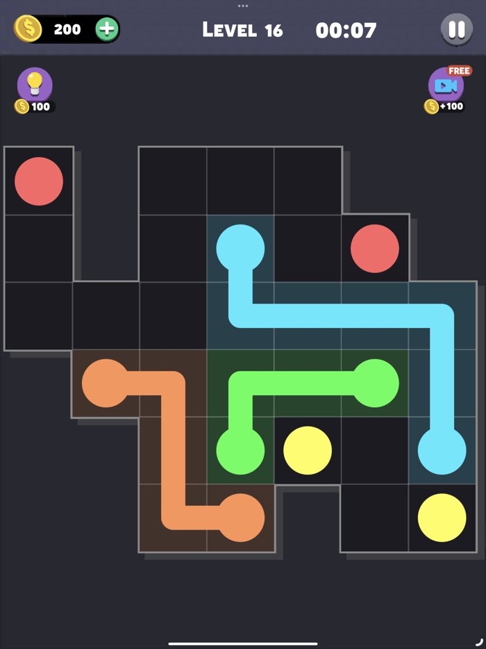 Same Color Connect Two Dots