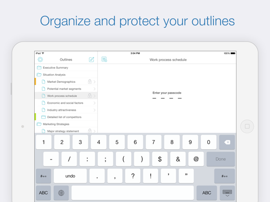 Cloud Outliner - Nested Lists iPad app afbeelding 3