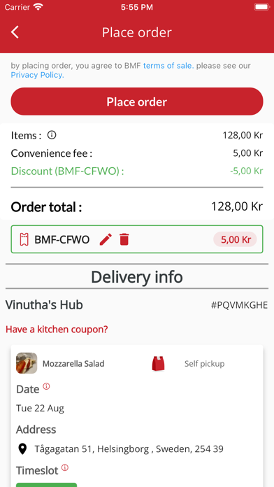 BookMyFood Screenshot