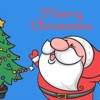 Merry Christmas stickers card icon