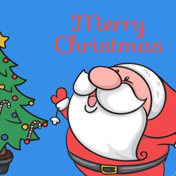 Merry Christmas stickers card