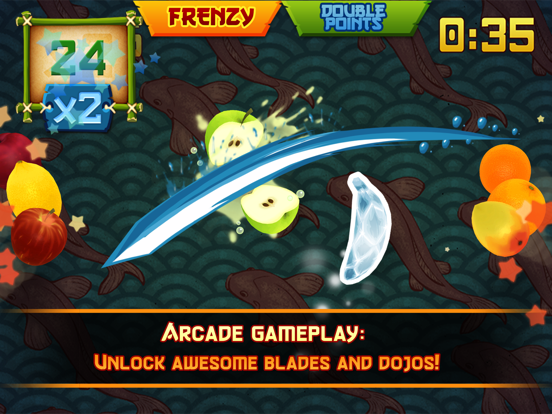 Screenshot #2 for Fruit Ninja Classic