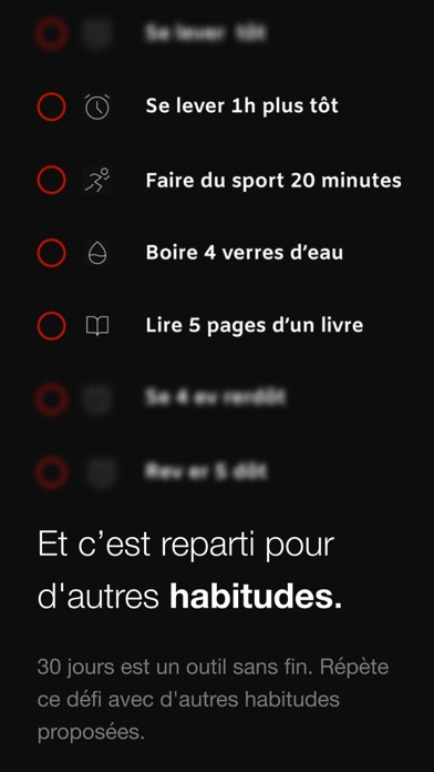 30 jours : Créateur d'habitude Screenshot