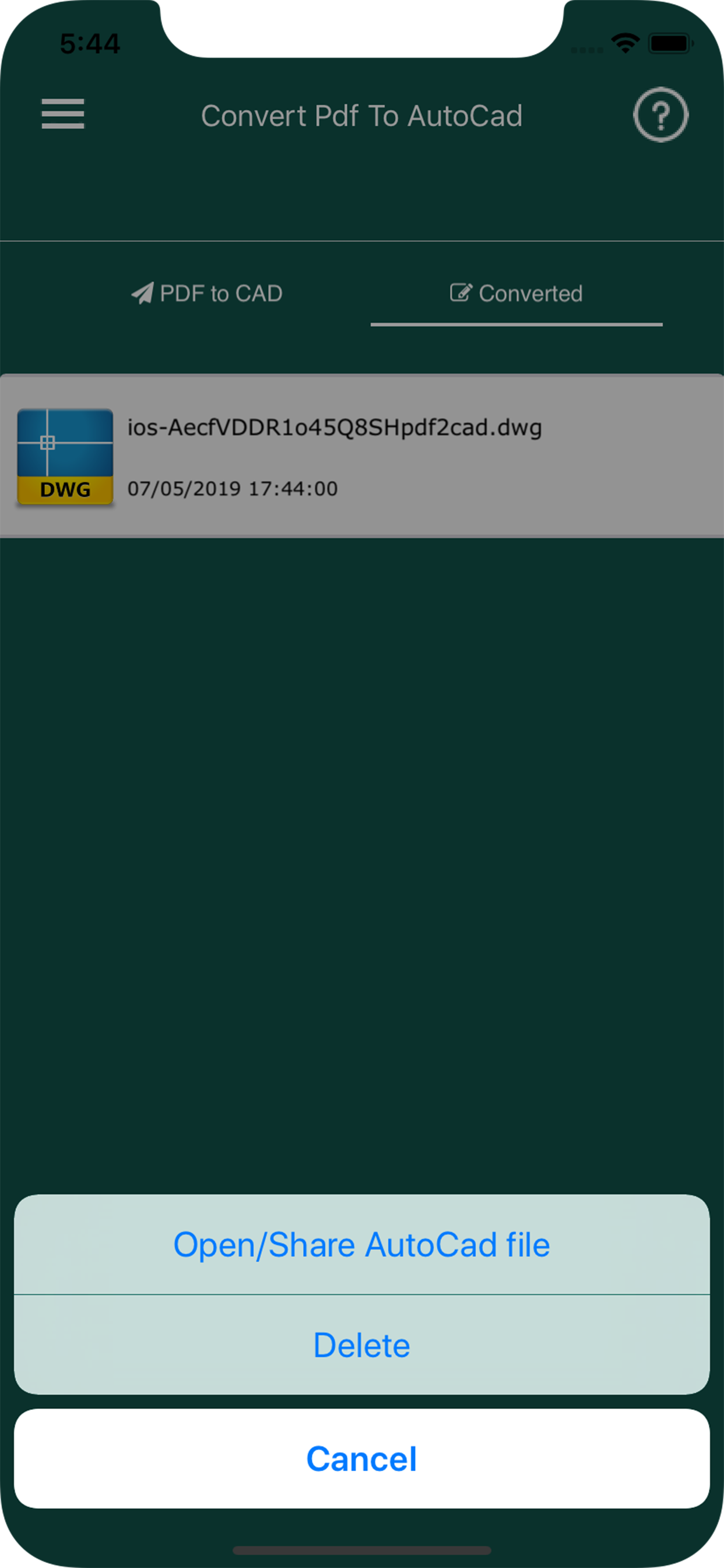Convert PDF to AutoCad