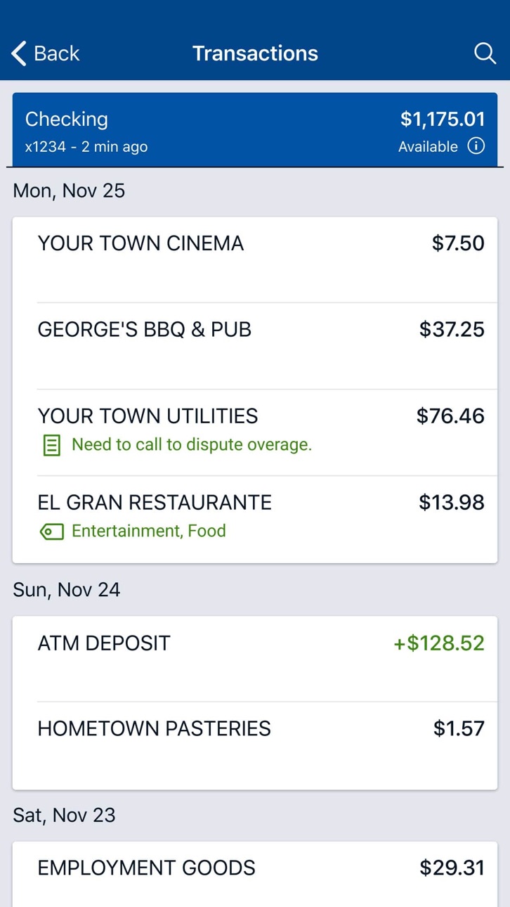 iPhone screenshot