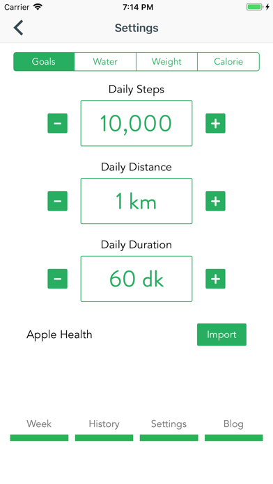 The Pedometer Screenshot