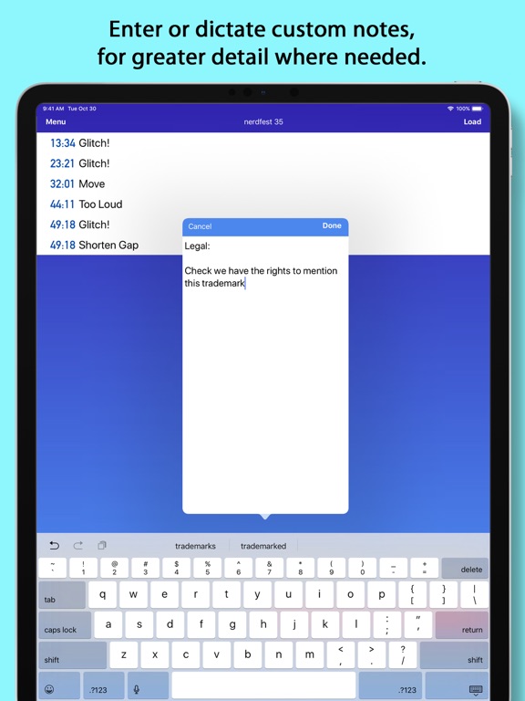 EditPoint iPad screenshot 4 - Music app