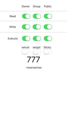 Chmod Calculator screenshot 1