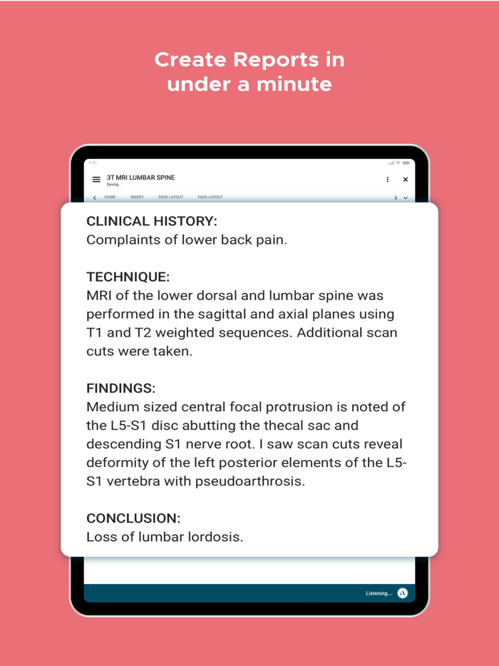 Augnito Medical Dictation App