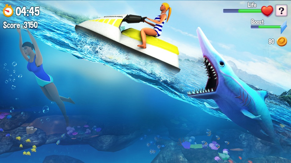 #4. Double Head Shark Attack (iOS) Por: BigCode Games Pvt Ltd