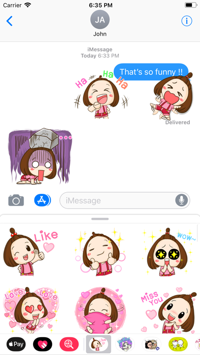 Nana - Little Girl Sticker Screenshot