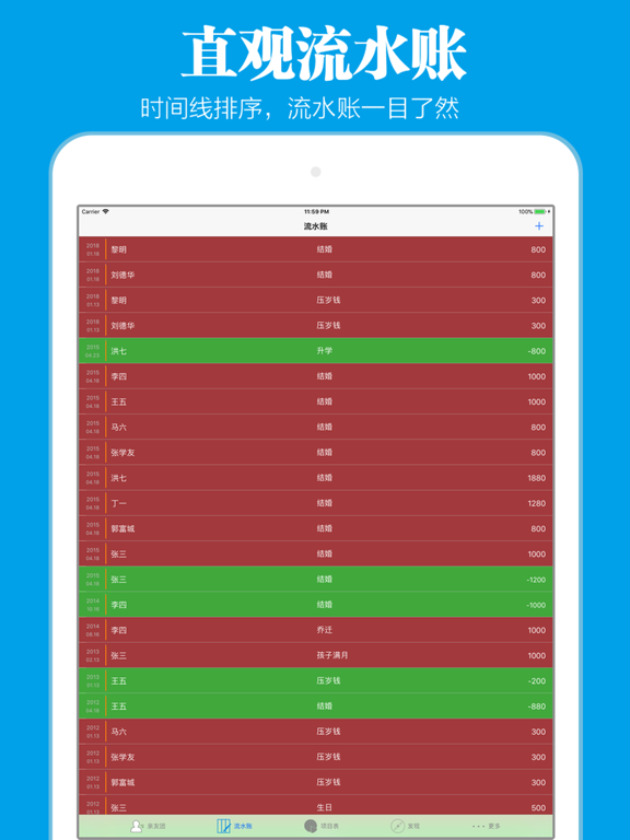 Screenshot #5 pour 礼金簿－红包份子钱