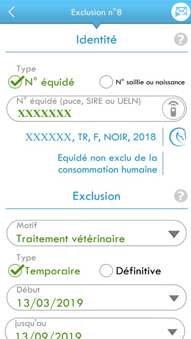 @SIRE Traçabilité Screenshot