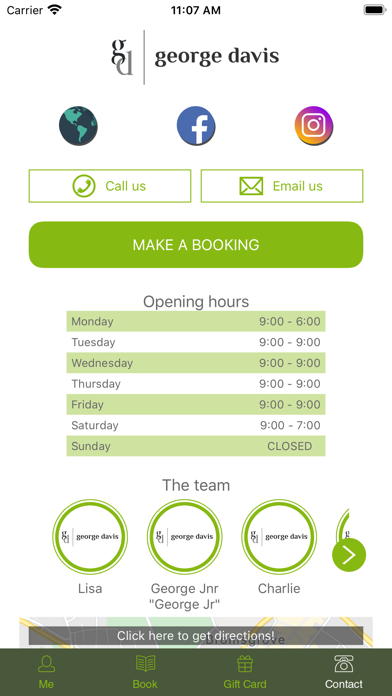 George Davis Hairdressing Screenshot