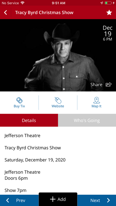 Beaumont Events Screenshot