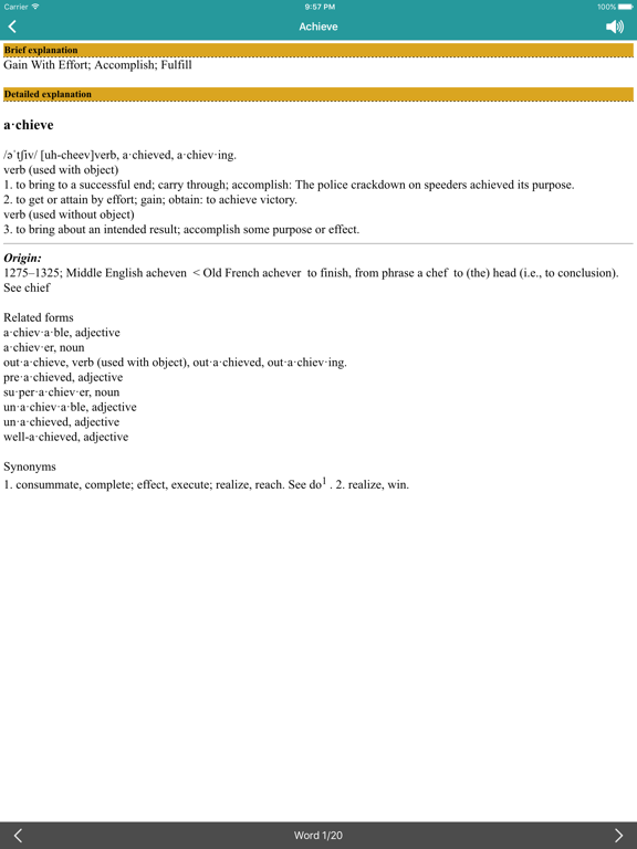 Screenshot #5 pour IELTS 4000 Academic Words Pro
