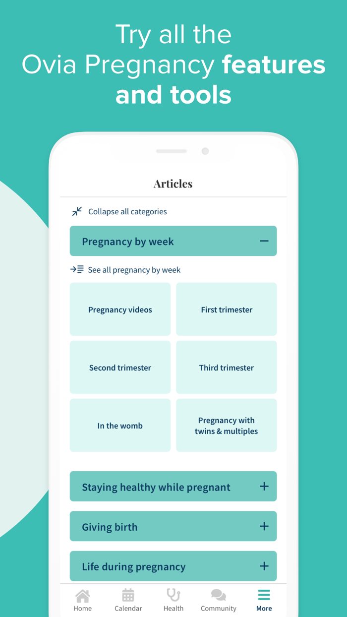 Ovia Pregnancy and Baby Tracker