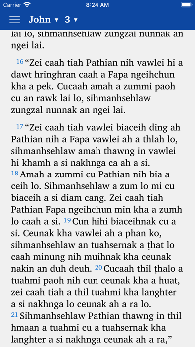 Hakha Bible Thiang Screenshot