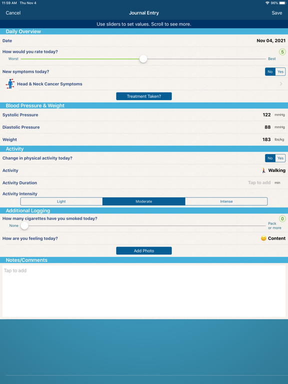 Screenshot #6 pour Head & Neck Cancer Manager