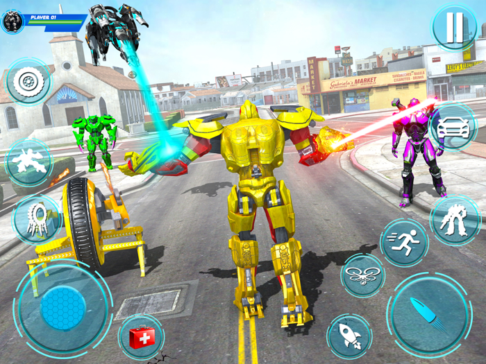 Spider Hero Robot War Fighter