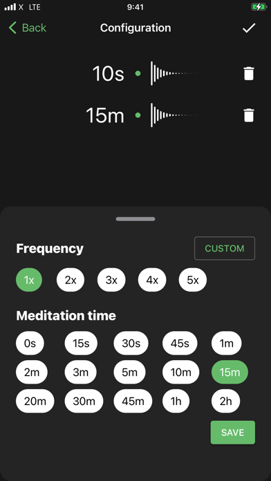 Unguided Meditation Timer Screenshot