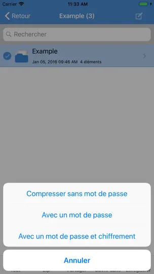 Capture d'écran de IZip - Zip Unzip Unrar sur iPhone 4