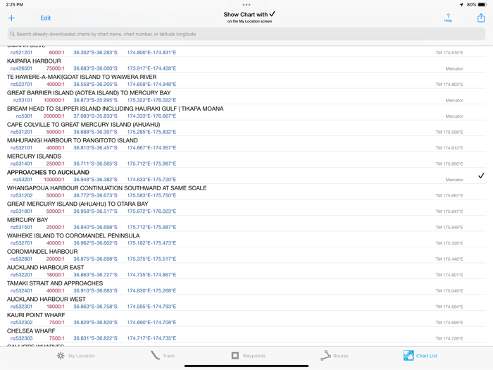 iSailGPS NZ  NZMariner Charts