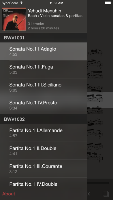 Screenshot #3 pour Bach Violin Sonatas & Partitas